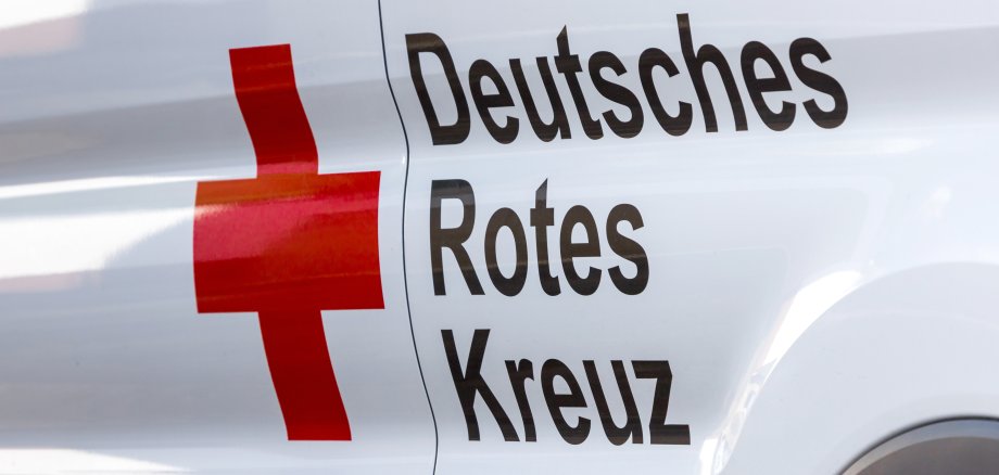 siegen, nrw/germany - 10 08 19: drk sign in siegen germany